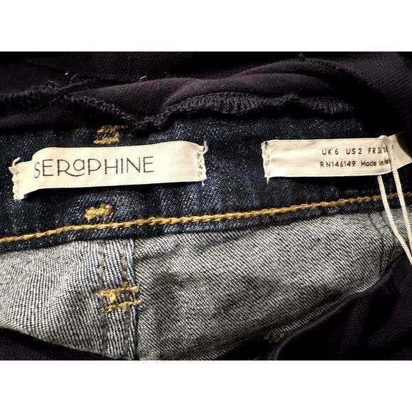 Seraphine – “Kai” Maternity Overbump Skinny Jeans (Indigo) – 2 - Picture 3 of 5